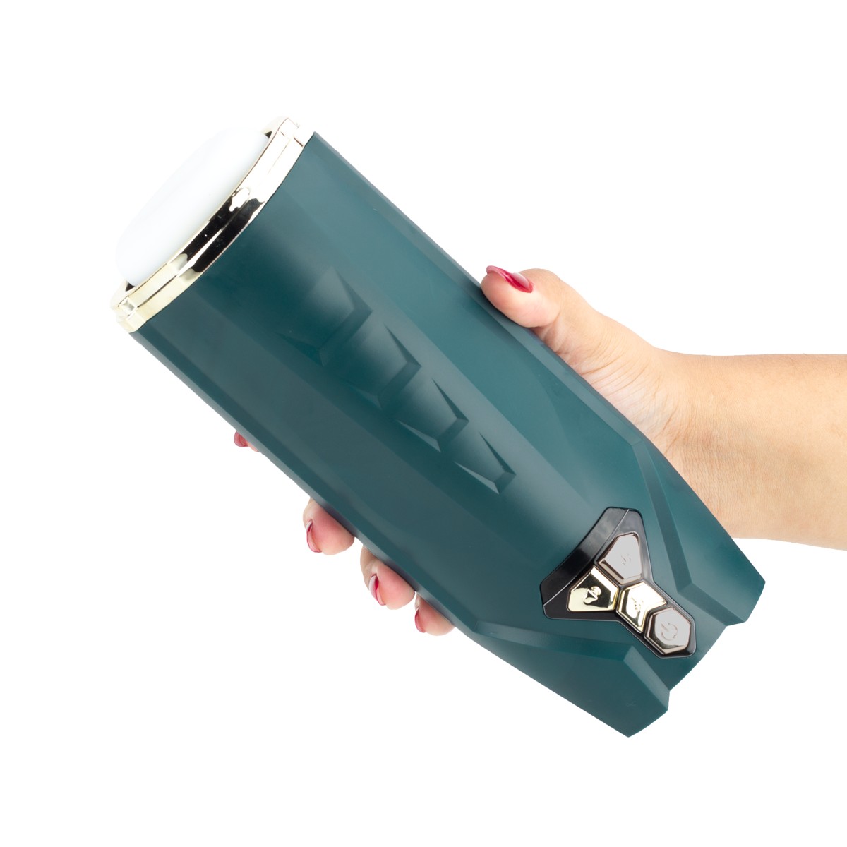 Masturbador Lanterna com Cerdas Massageadoras, 10 Modos Movimentos Vai e Vem, Modo Turbo, Função Aquecimento e Gemidos - Starship | Disponível em 2 Cores - 10