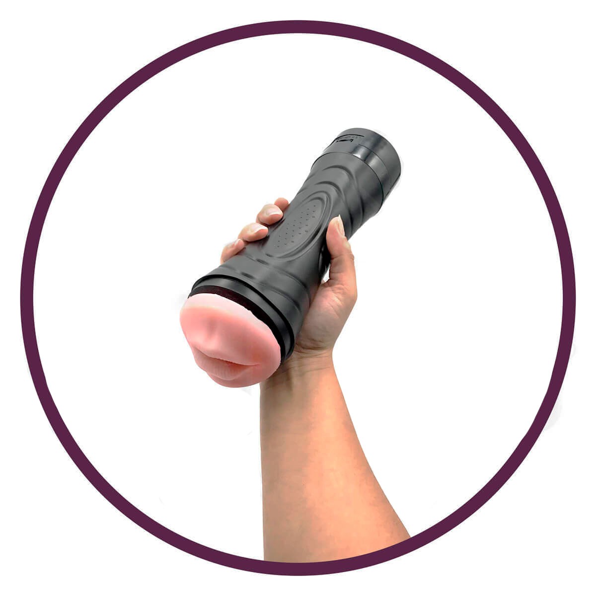 Masturbador Lanterna em Cyberskin com Forma de Boca, Vibração Multivelocidade e Ventosa Removível - YouVibe Bussy Vibration - 6