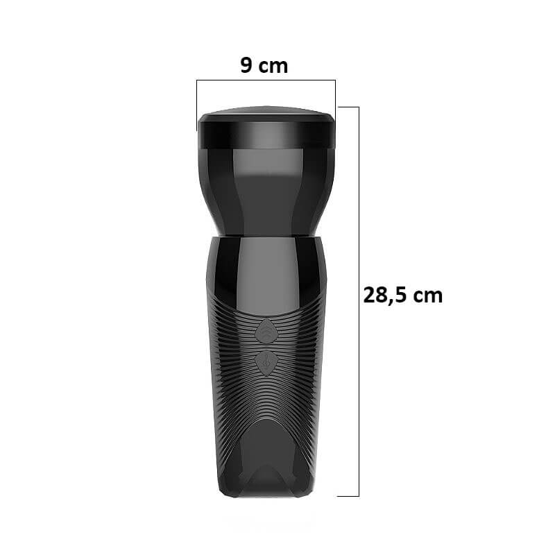 Masturbador Lanterna em Forma de Vagina Realística com 7 Movimentos Vai e Vem, Ventosa Removível e Gemido - Sniper - 6