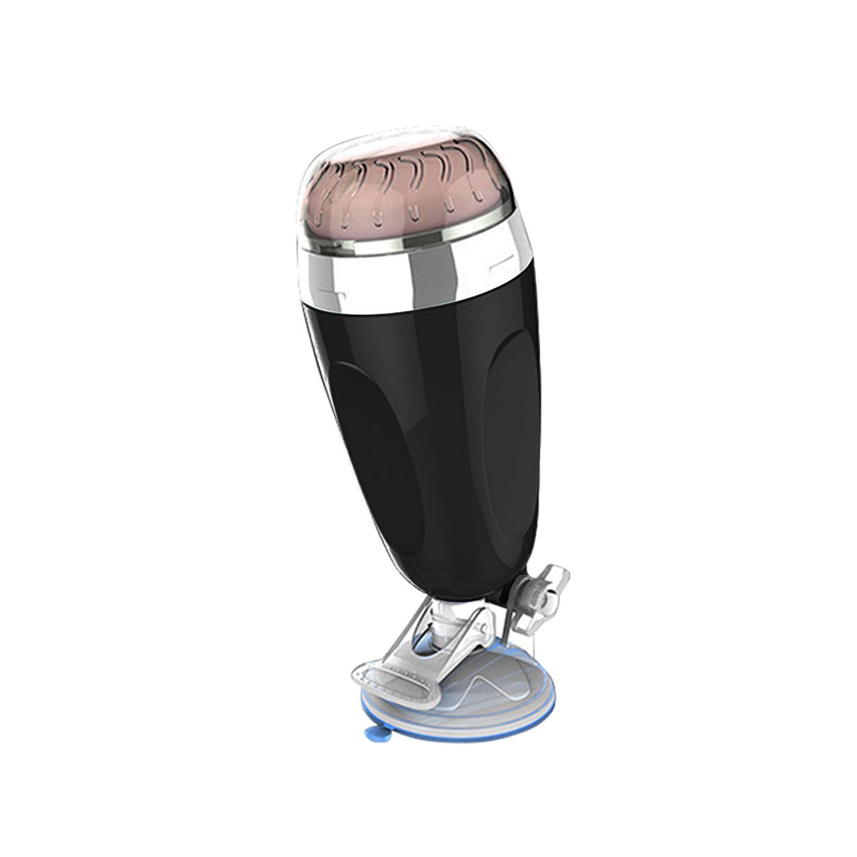 Masturbador Lanterna no Formato de Vagina Realística em TPE com Cerdas Internas e Base em Ventosa - X5 Cup | 10,5 x 3,5 cm - 4