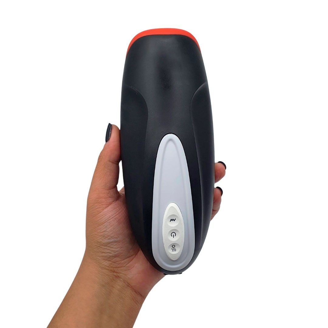 Masturbador Masculino Estimulador de Glande em Forma de Boca com 10 Modos de Vibração, Pulsação e Função Aquecimento - SI | Disponível em 2 Cores - 9