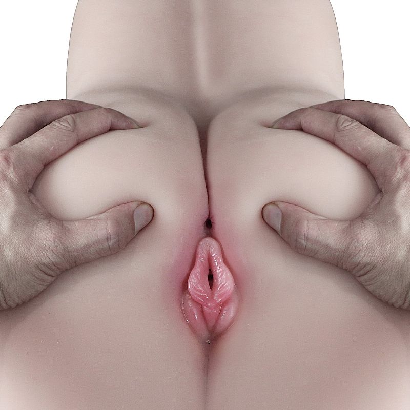 Masturbador Masculino Meio Corpo com Vagina e Ânus e Útero Realístico - Crazy Lion | 50 x 30 cm - 1