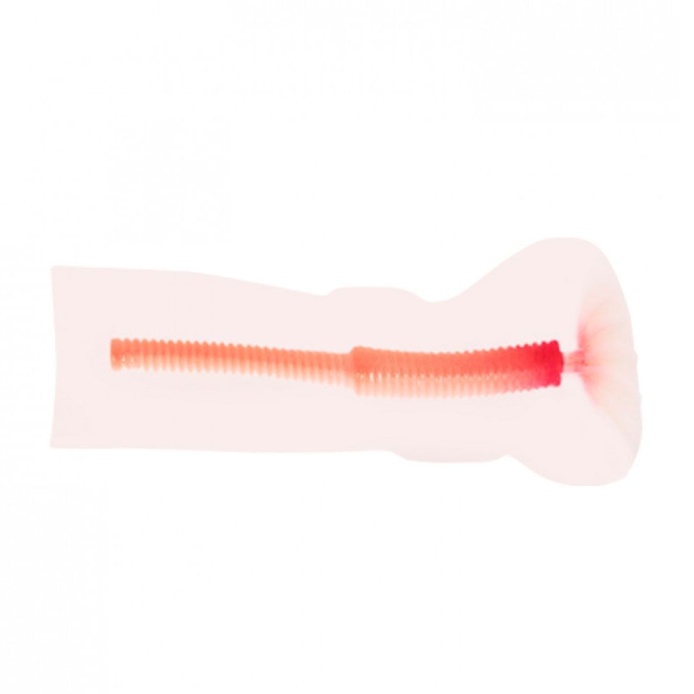 Masturbador Masculino Simulador de Sexo Oral com Bomba de Sucção Manual em Cyberskin - Passion lady Mandy | 13 x 4,5 cm - 6