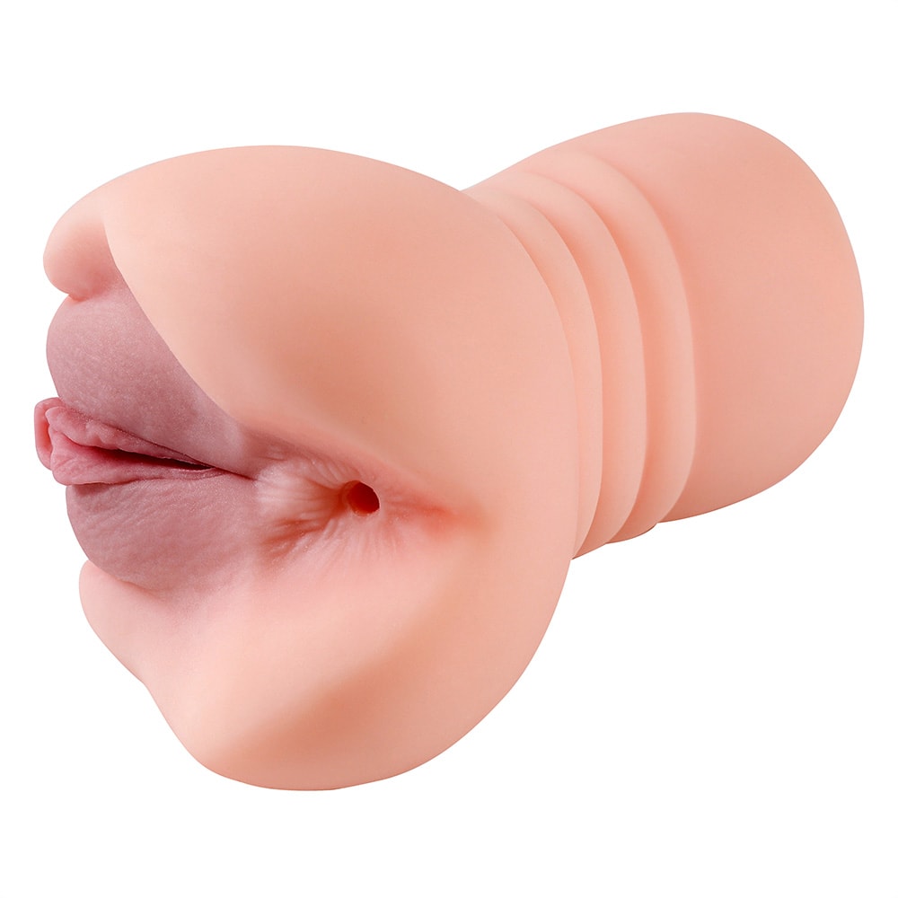 Masturbador Masculino em TPR no Formato de Vagina e Ânus Penetráveis | 14,5 x 3,5 cm | Disponível em 2 Cores - 10