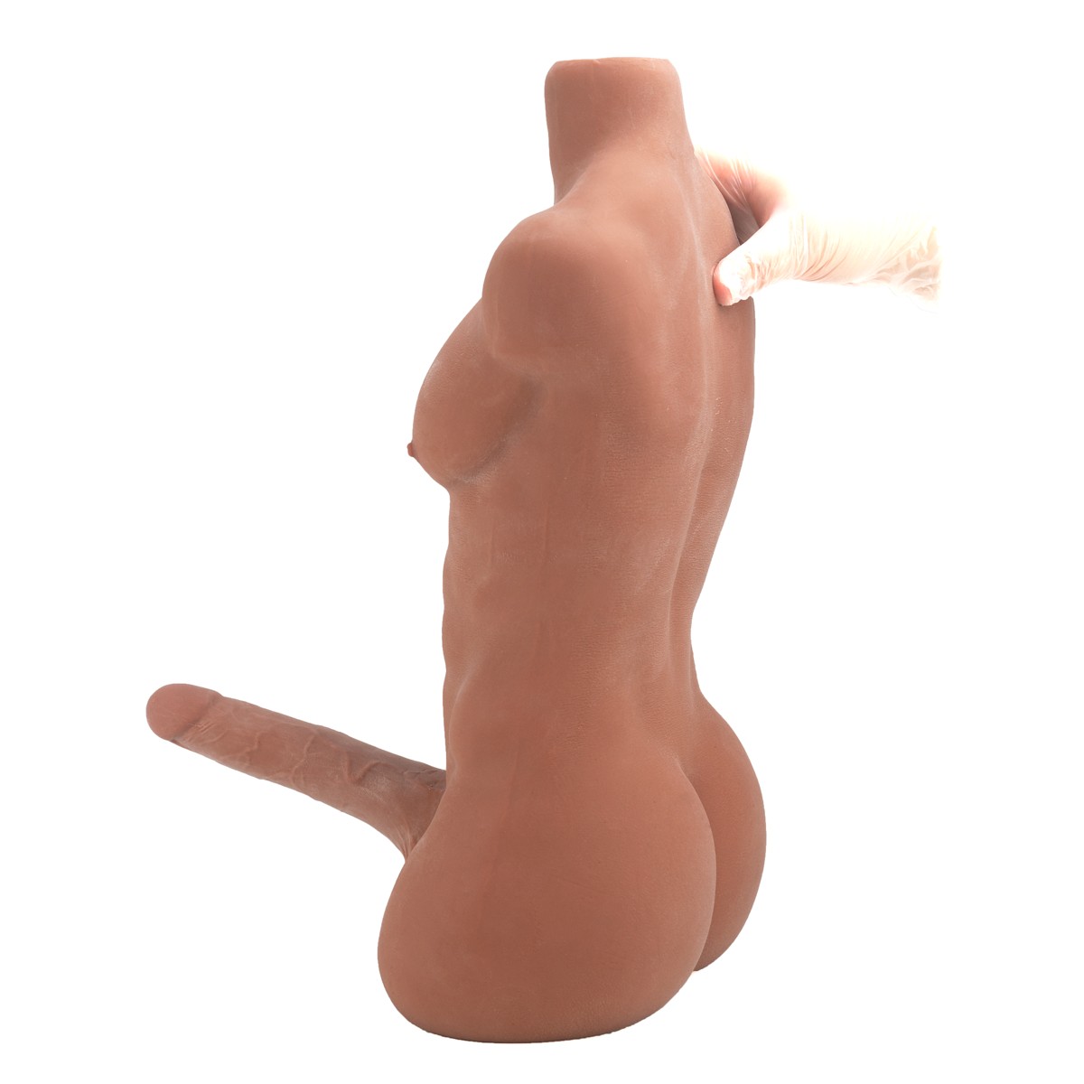 Masturbador Meio Corpo Masculino em TPE com Pênis Realista Ânus Penetrável - Sexy Import | 50,5 x 24 cm - 5