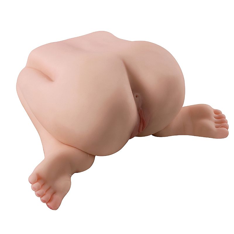 Masturbador Meio Corpo em Posição de Cocoras Deitado e Vagina e Ânus Realísticos Penetráveis - SI | 44 x 32 cm - 2