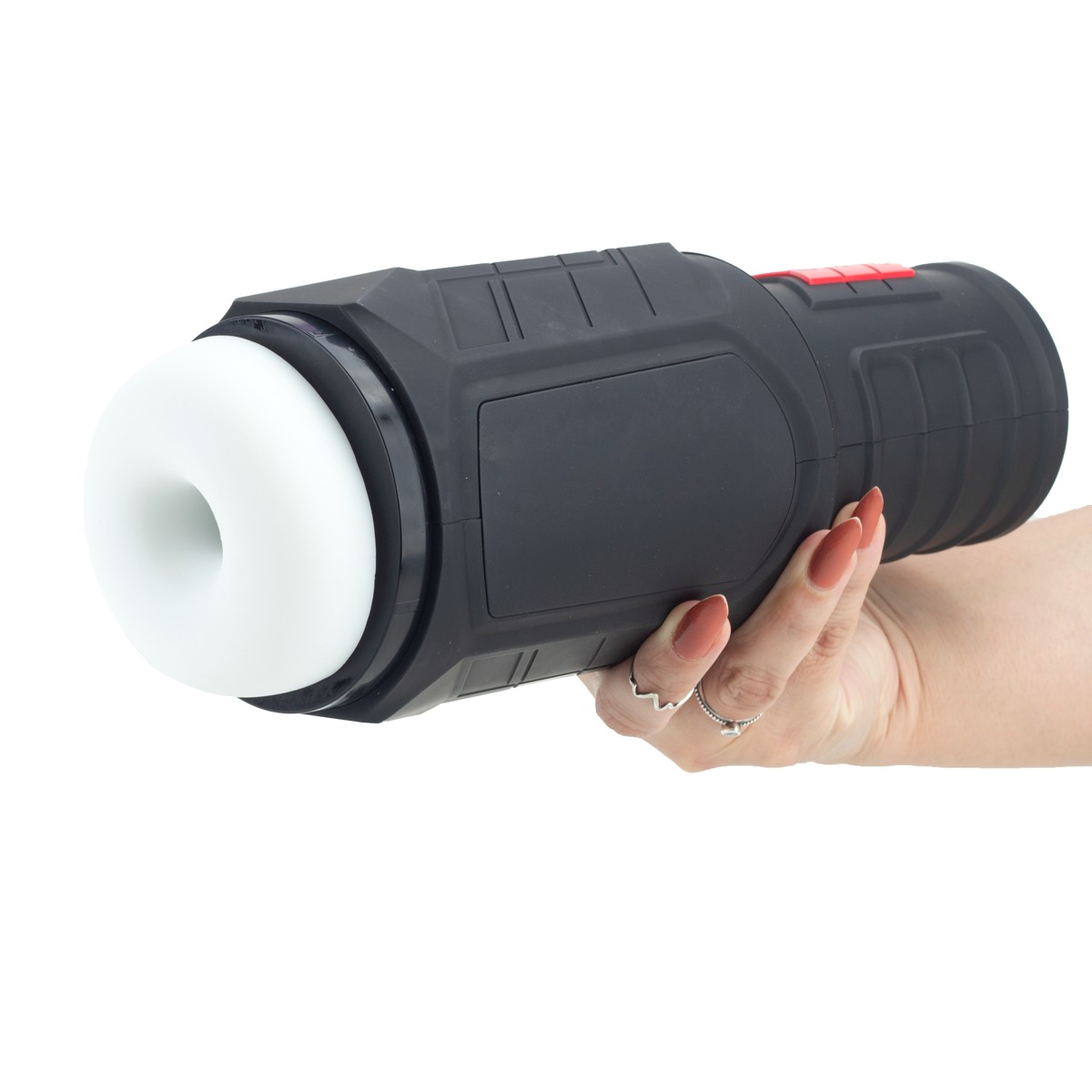 Masturbador Recarregável em Formato de Lanterna com 7 Modos de Vibração, Modo de Contração e Gemidos - Dibe Missiles | 29,5 x 10,8 cm | Disponível em 2 Cores - 6