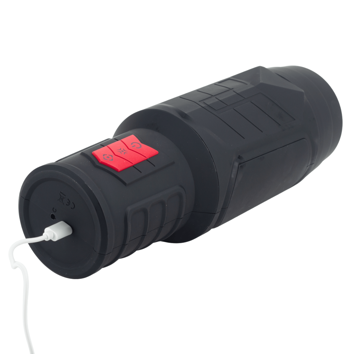 Masturbador Recarregável em Formato de Lanterna com 7 Modos de Vibração, Modo de Contração e Gemidos - Dibe Missiles | 29,5 x 10,8 cm | Disponível em 2 Cores - 4