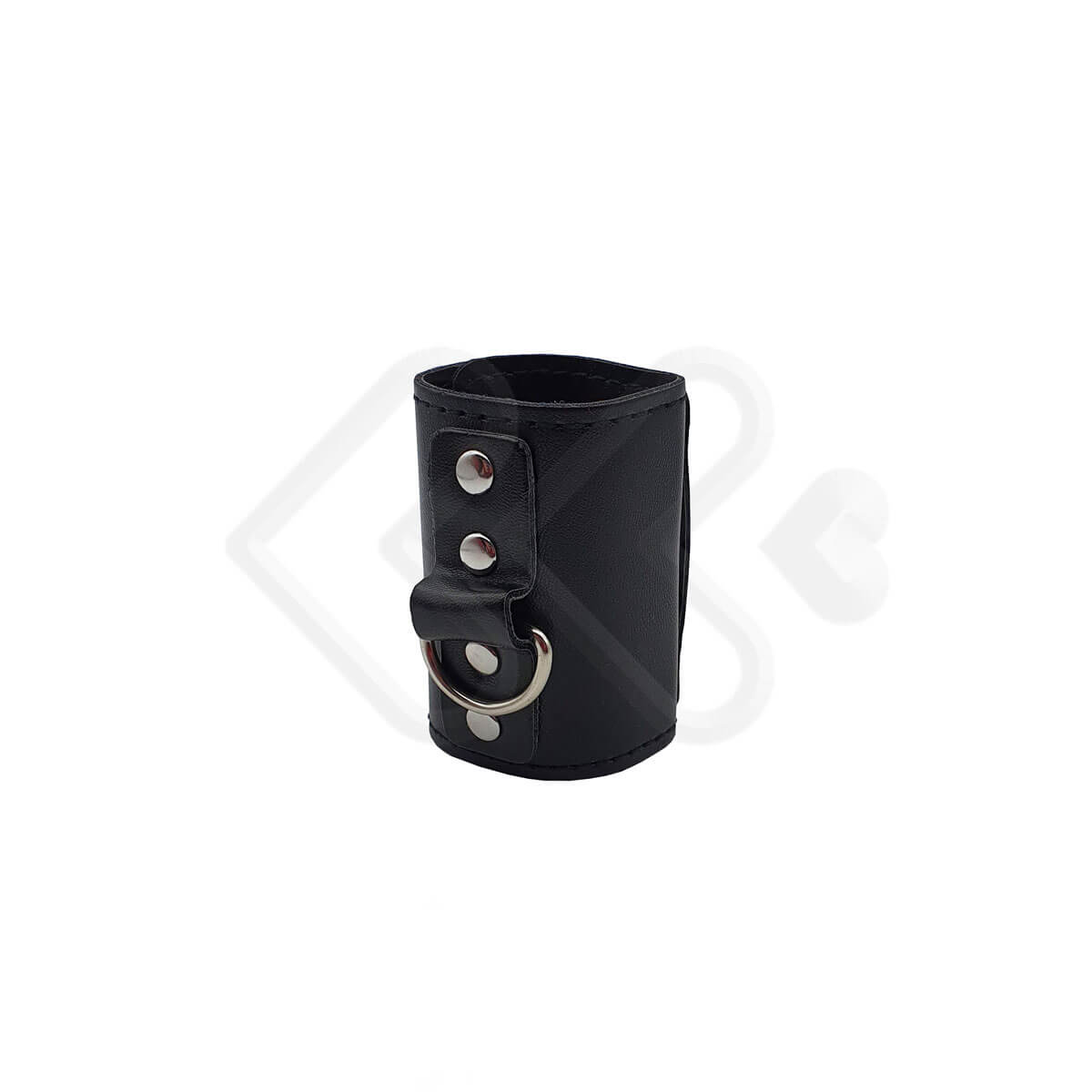 Anel para Testículos Ajustável em Couro Sintético com Botões e Puxador - Men's Expert Ball Stretcher - 2
