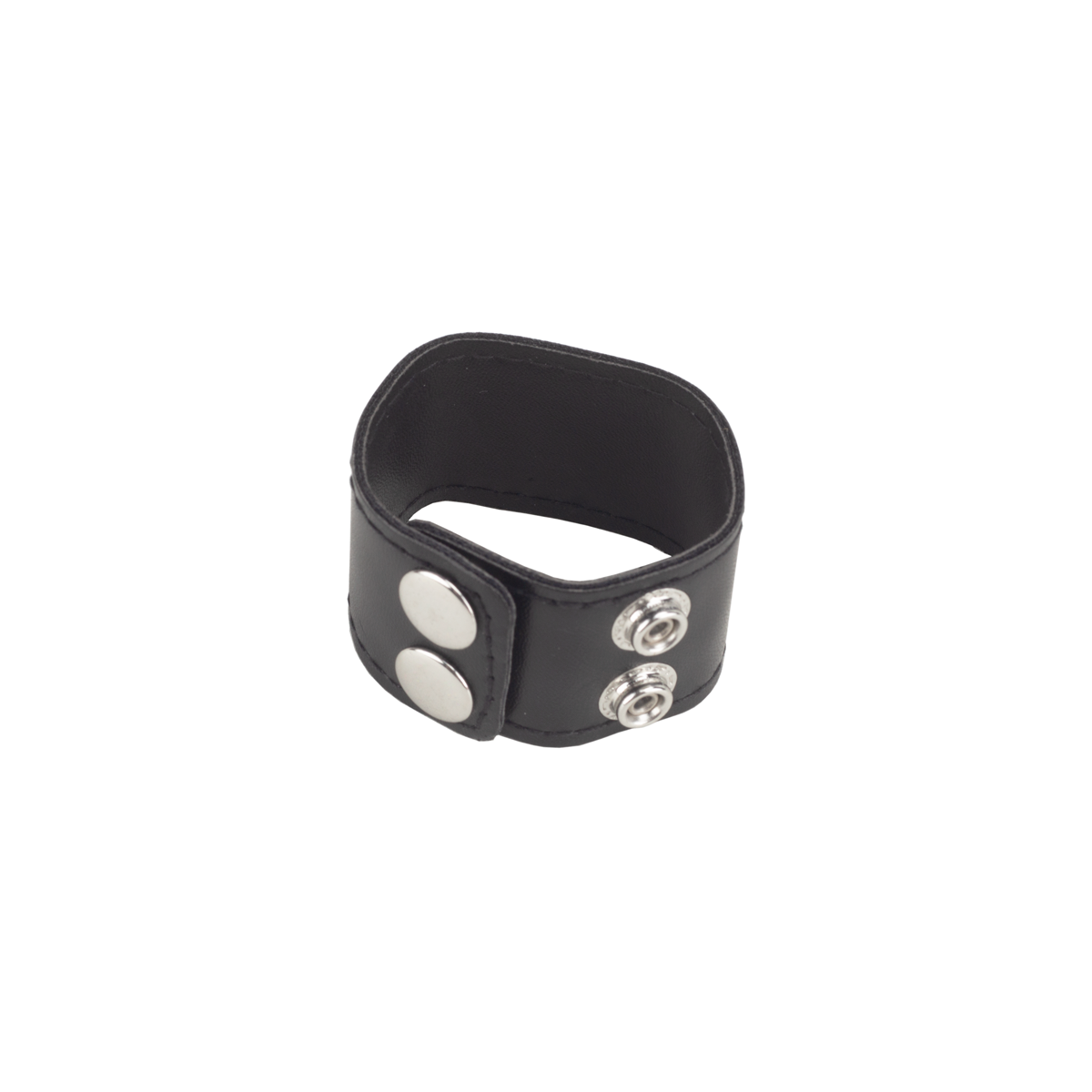 Anel para Testículos em Couro Sintético com 2 Botões - Men's Expert Ball Stretcher - 2