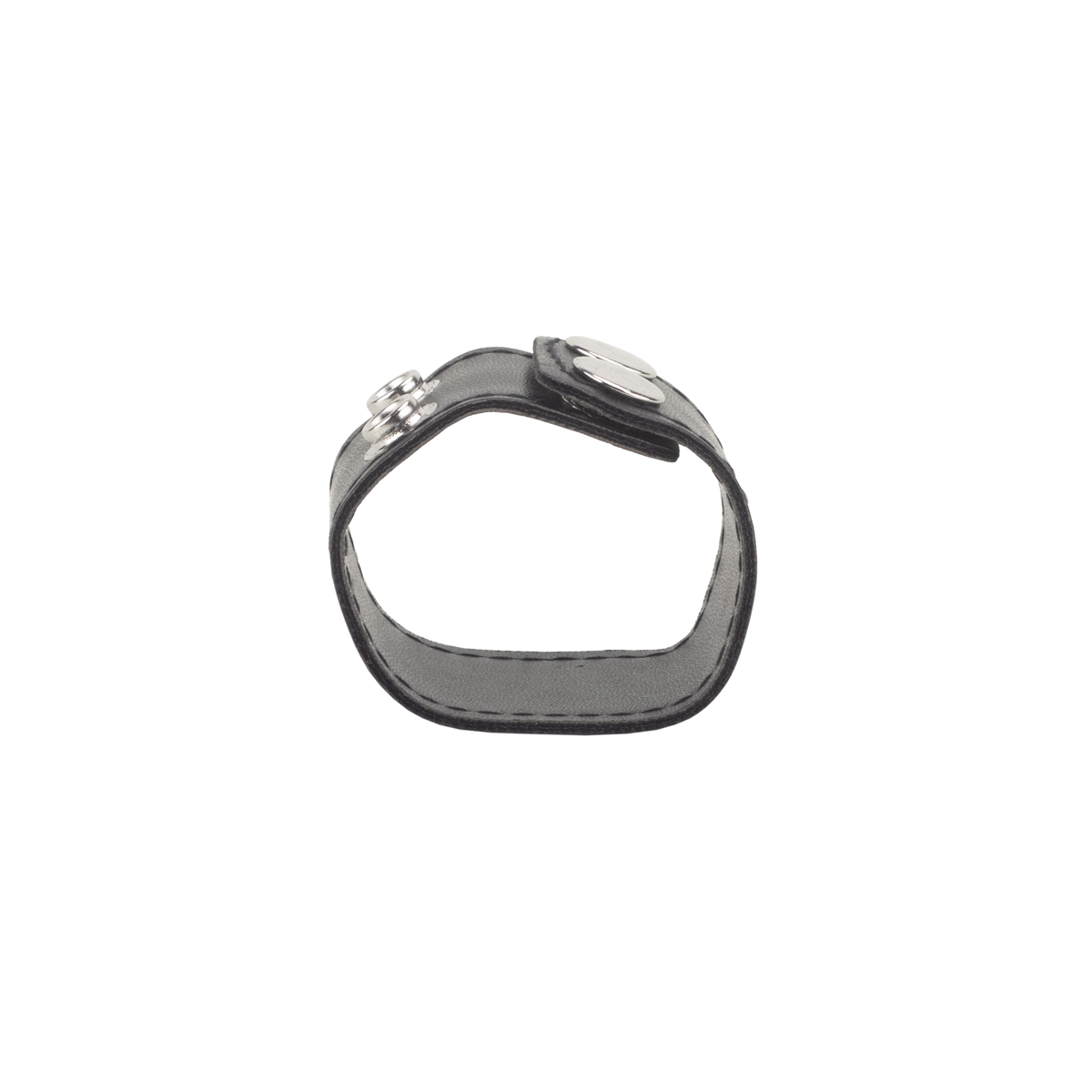 Anel para Testículos em Couro Sintético com 2 Botões - Men's Expert Ball Stretcher - 3