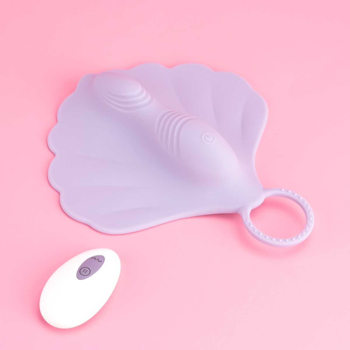 Mini Base Estimuladora no Formato de Concha em Silicone com 10 Modos de Vibração, Recarregável e Controle Remoto Sem Fio - Exclusiva Zaria | Disponível em 2 Cores - 4