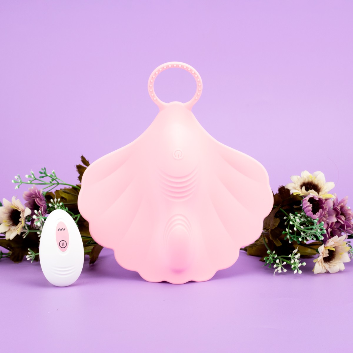 Mini Base Estimuladora no Formato de Concha em Silicone com 10 Modos de Vibração, Recarregável e Controle Remoto Sem Fio - Exclusiva Zaria | Disponível em 2 Cores - 7
