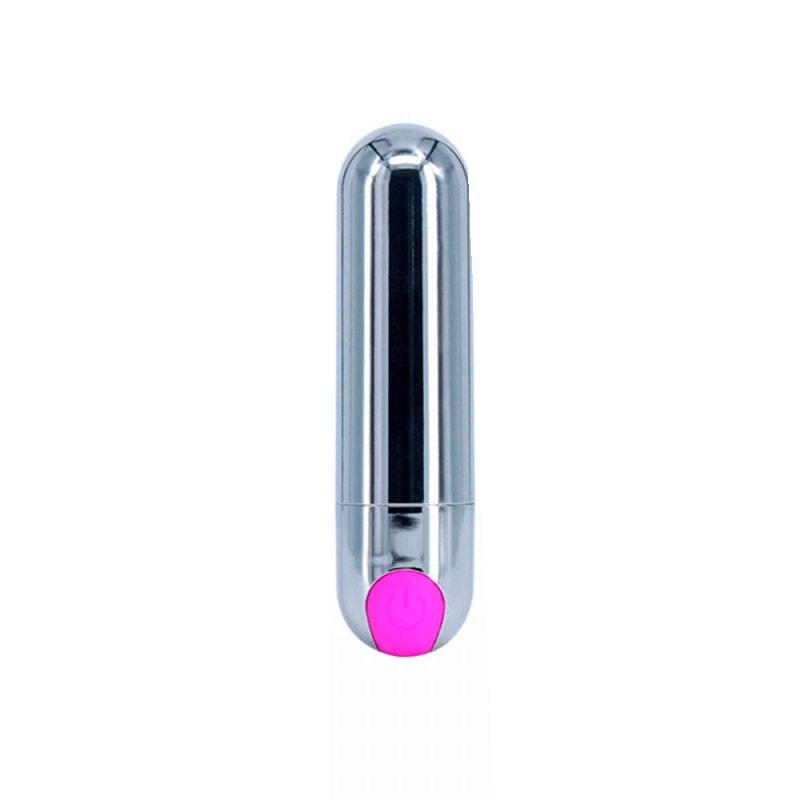 Mini Bullet em Abs com 10 Modos de Vibração Poderosas e Carregamento Via USB - 7,5 x 2 cm | Disponível em 2 Cores - 6