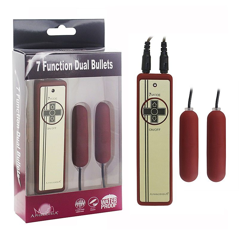 Bullet Duplo com 7 Modos de Vibração e Controle Remoto com Fio - Aphrodisia | Disponível em 2 Cores - 5