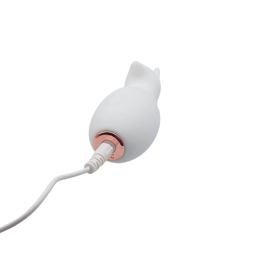 Mini Estimulador de Clitóris no Formato de Raposa em Silicone com 10 Modos de Vibração e Carregamento via Cabo USB - Lilo Cute Fox | 7,1 x 3,8 cm - 6