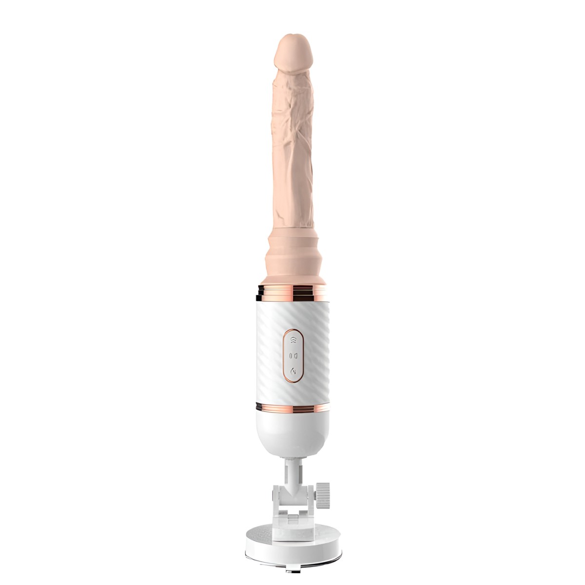 Mini Máquina do Sexo com Prótese Peniana Realista com 7 Vibrações, Movimentos de Vai e Vem, Função Aquecimento, Ventosa e Controle Remoto Sem Fio - Dibe Cyclone Fire - 3