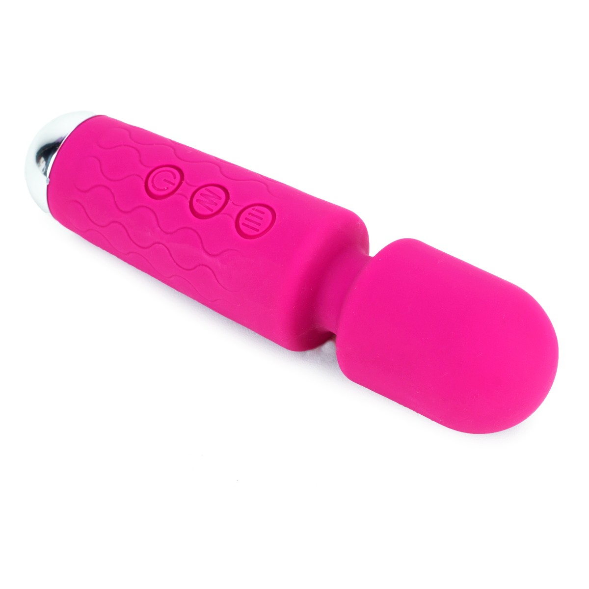 Mini Massageador em Silicone com Texturas, 20 Modos de Vibração, 8 Intensidades e Carregamento via Cabo USB - Stacy Mini | 14,8 x 3,6 cm | Disponível em 3 Cores - 7