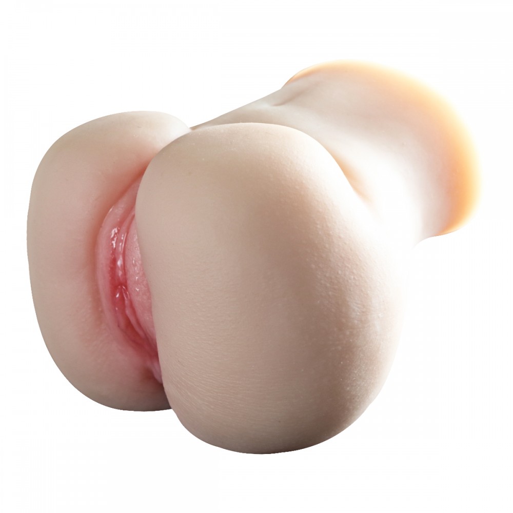 Mini Masturbador Feito em TPR com Bunda Empinada, Útero, Vagina e Ânus Penetráveis - Realistic Crazy Lion | 13 x 11,9 cm - 5
