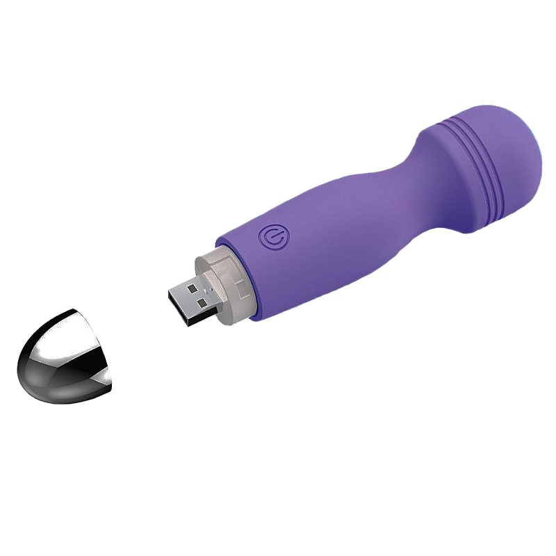 Mini Varinha Mágica em Silicone, Recarregável e 12 Modos de Vibração - Sexy Import | 12,5 x 3,3 cm | Disponível em 3 Cores - 3