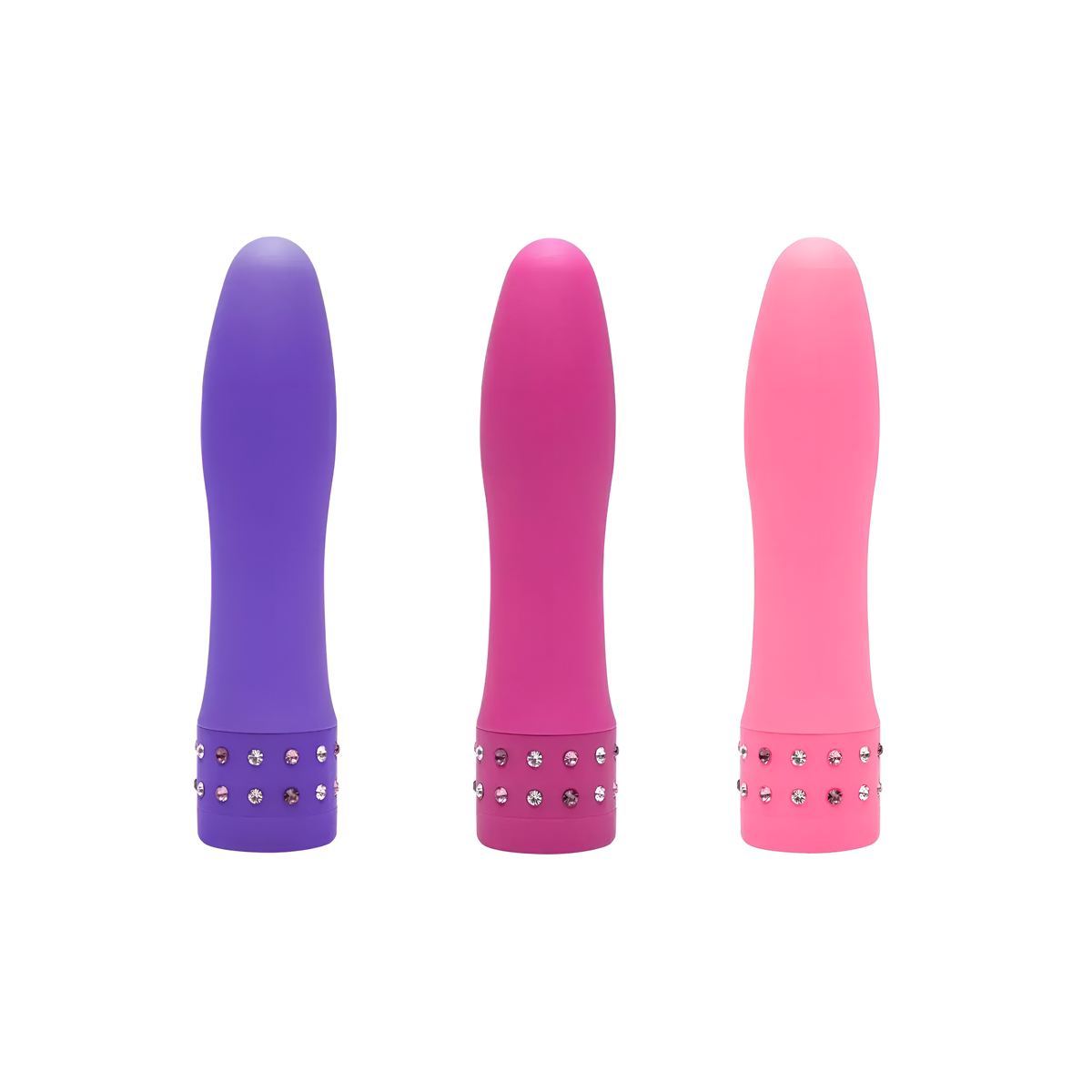 Mini Personal com Multivelocidade e Pedras Brilhantes na Base - YouVibe Diamond | 10,2 x 2,3 cm | Disponível em 3 Cores - 2