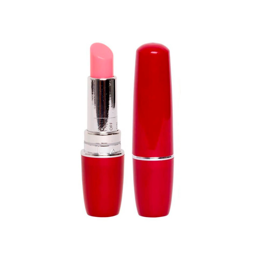 Mini Vibrador em Formato de Batom Rosa - Lipstick Vibe | 9 x 2 cm | Disponível em 6 Cores - 2