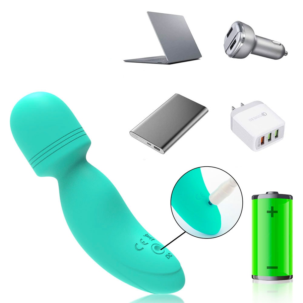 Mini Vibrador Massageador em Silicone Macio com 10 Modos de Vibração, Recarregável - Vibe Vibrator | 11 x 2,9 cm | Disponível em 2 Cores - 12