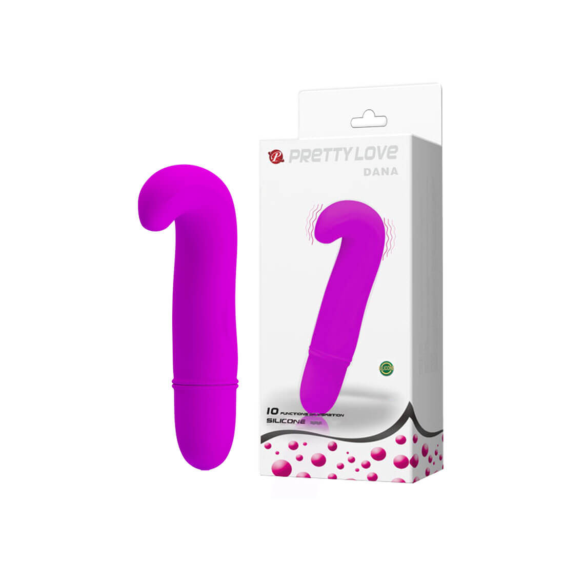 Mini Vibrador Ponto G em Soft Touch com 10 Modos de Vibração - Pretty Love Dana - 7 x 2 cm | Disponível em 2 Cores - 1