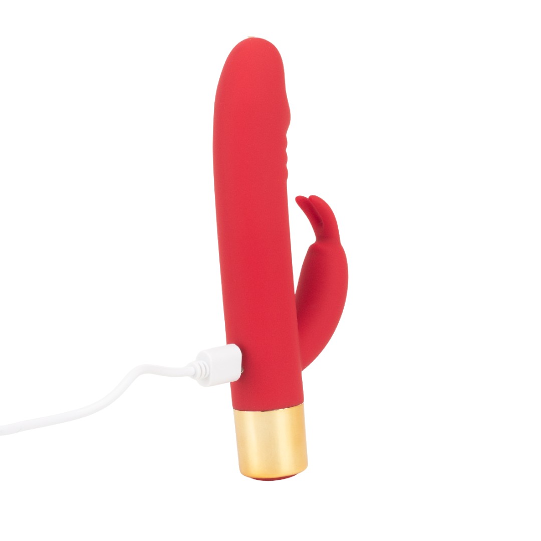 Mini Vibrador Rabbit Com Ponta em Formato de Glande, 7 Modos de Vibração e Recarregável - Aphrodisia Dick | 11,8 x 2,2 cm | Disponível em 2 Cores - 4