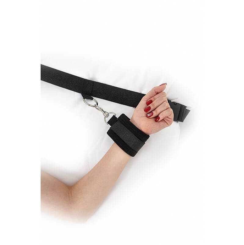 MJANU Bredroom Bondage - Kit Bondage com Par de Algemas e Tornozeleiras para Pulsos e Tornozelos com Distanciador - - 2