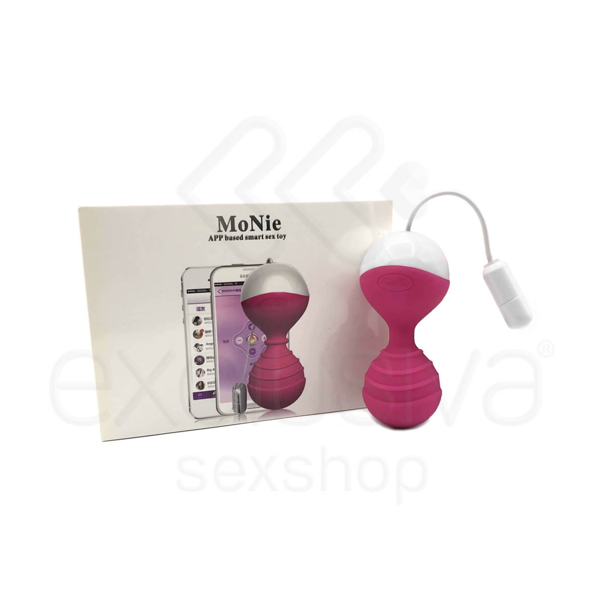 Cápsula Vibratória para Pompoarismo Recarregável com 10 Modos de Vibração e Controle Via App - MoNie | 8,1 x 3,7 cm | Disponível em 2 Cores - 1