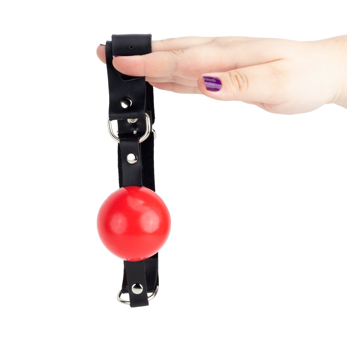 Mordaça Bola com Regulagem em Couro Sintético - La Pimienta | Disponível em 8 Cores - 1