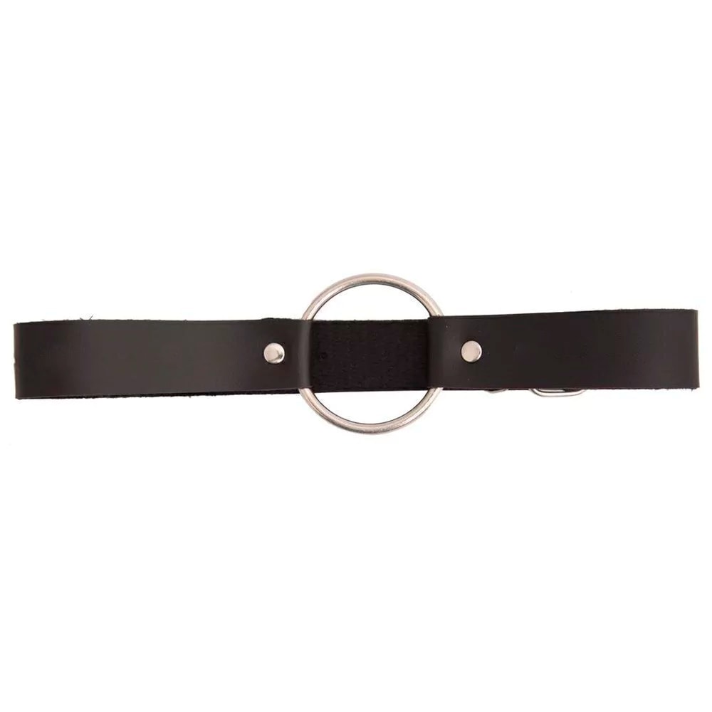 Mordaça Ring Gag em Couro Sintético Ajustável - Sexy Fantasy Linha Sado - 2