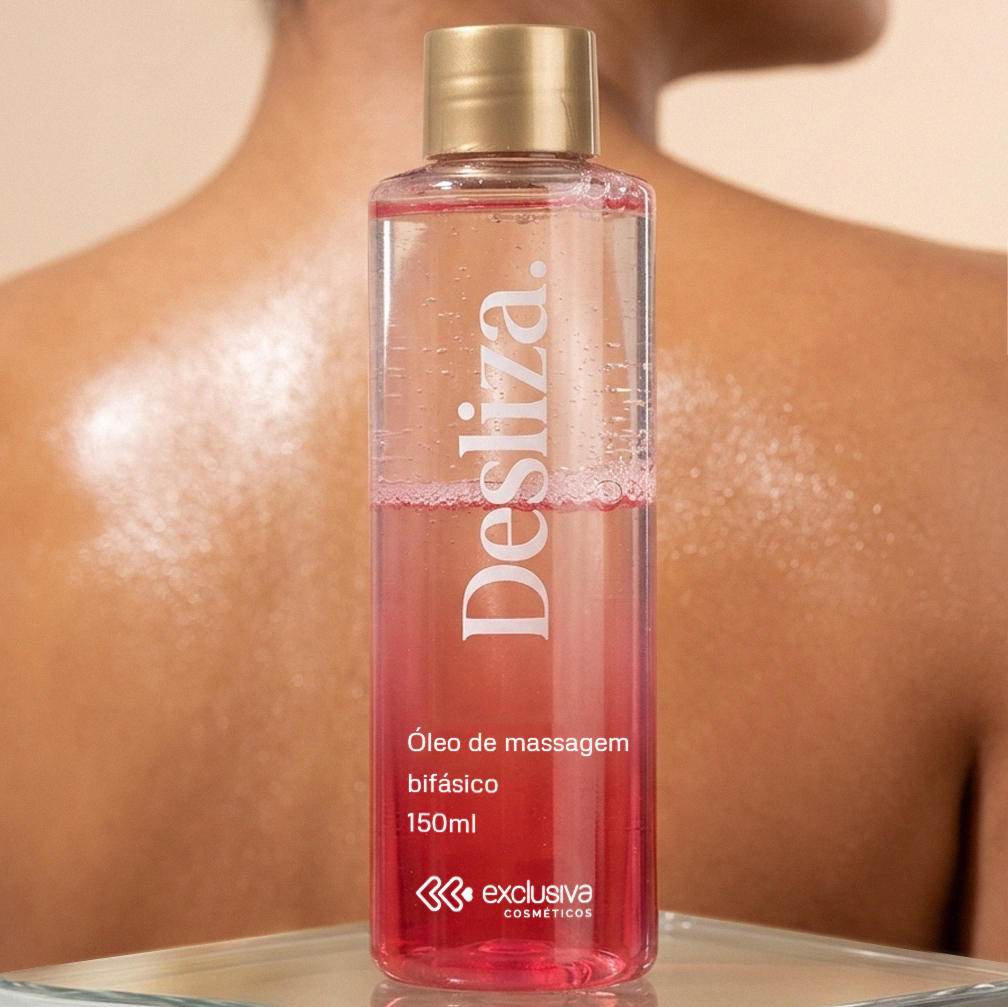 Óleo Corporal de Massagem Bifásico - Exclusiva Cosméticos Desliza | 150 ml - 3