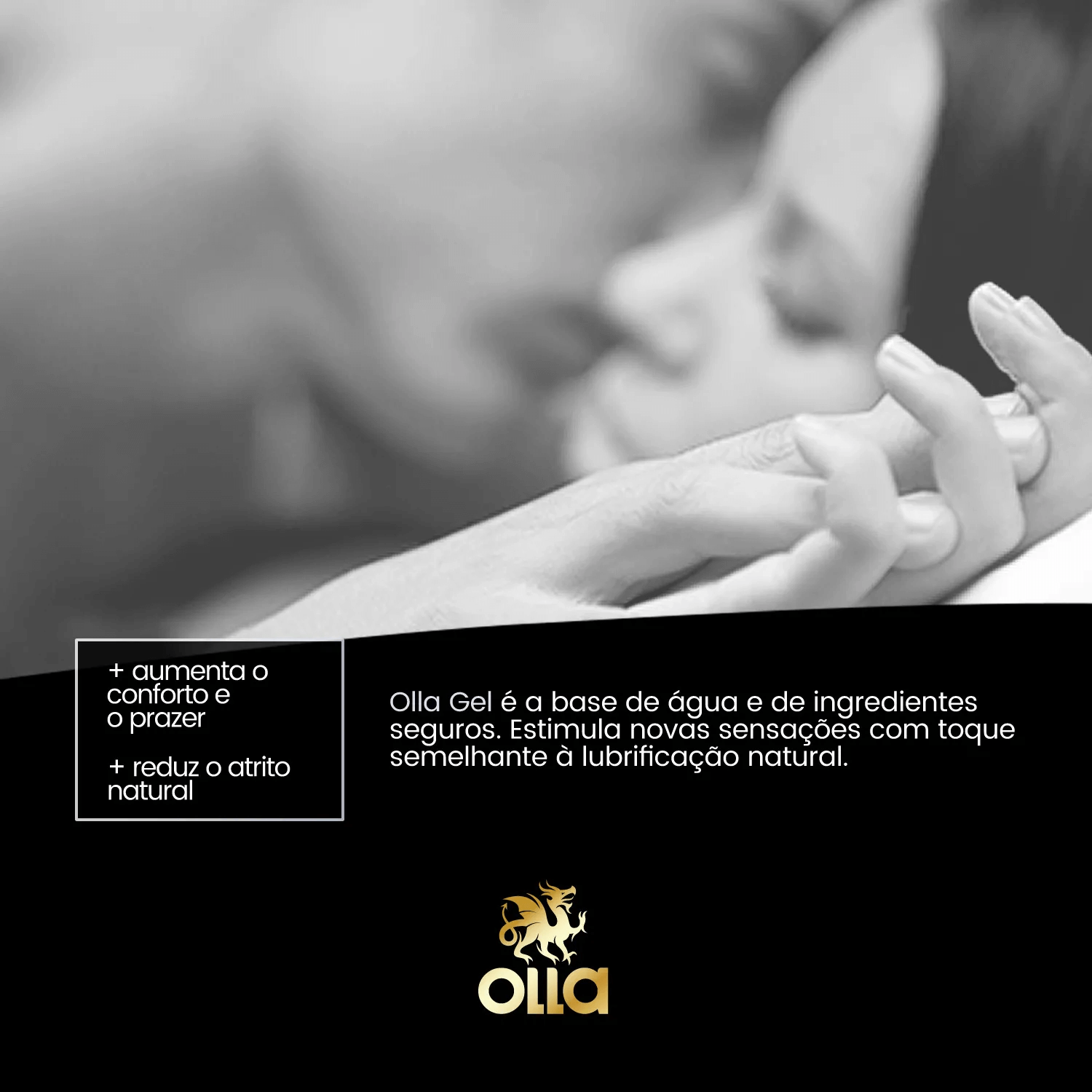 Gel Lubrificante Transparente à Base De Água - Olla Gel | Leve 70 Gramas e Pague 50 Gramas - 4