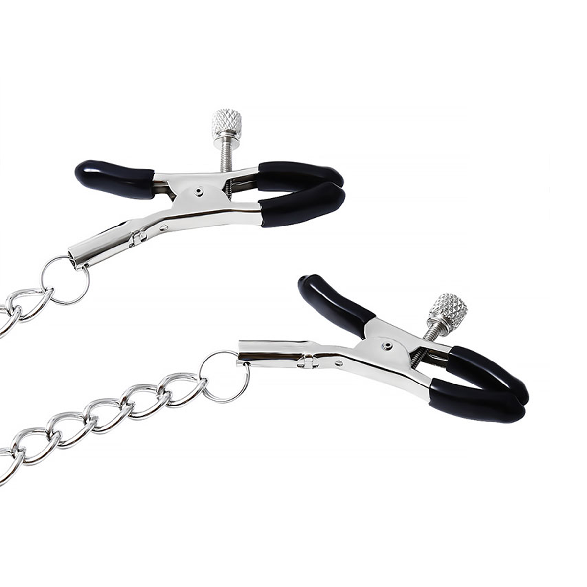 Par de Grampos para Mamilos com Regulagem e Pingente Escrito "BITCH" - 3R Import - 5
