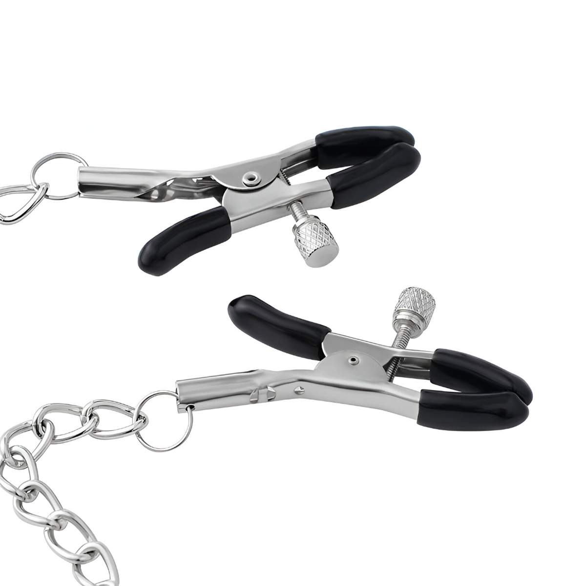 Par de Grampos para Mamilos com Regulagem e Pingente Escrito "SLUT" - 3R Import - 4