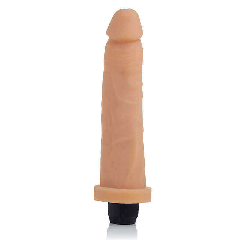 Pênis Realístico em Cyberskin com Vibrador Multivelocidade - CyberDildo | 18,5 x 4,5 cm - 3
