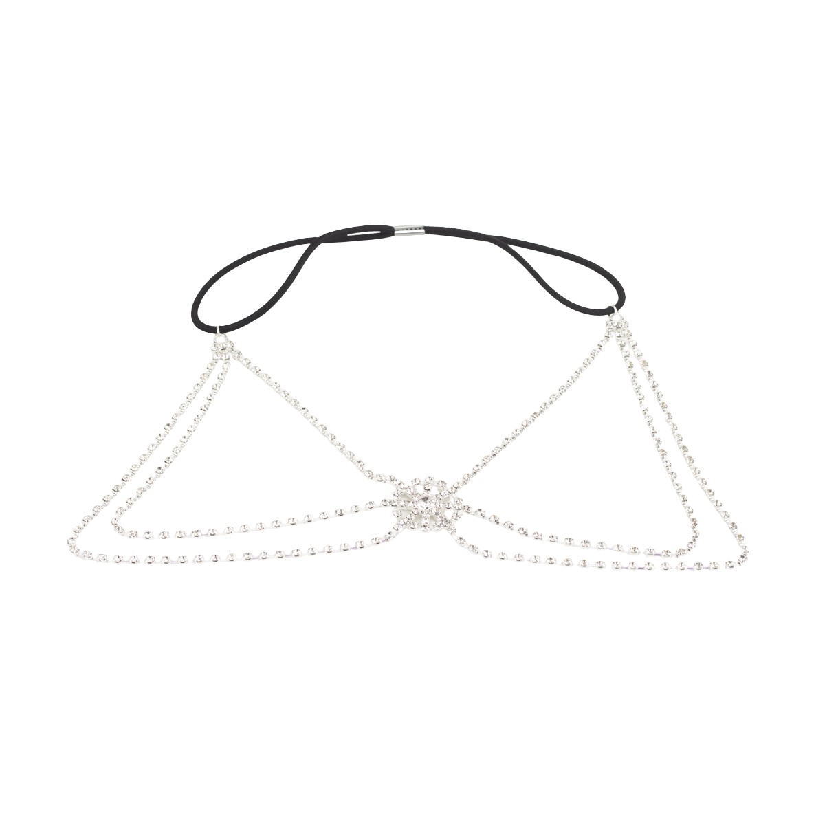 Persex com Pedraria em Strass e Elástico Ajustável - Yaffa Lingerie | Tamanho Único - 2