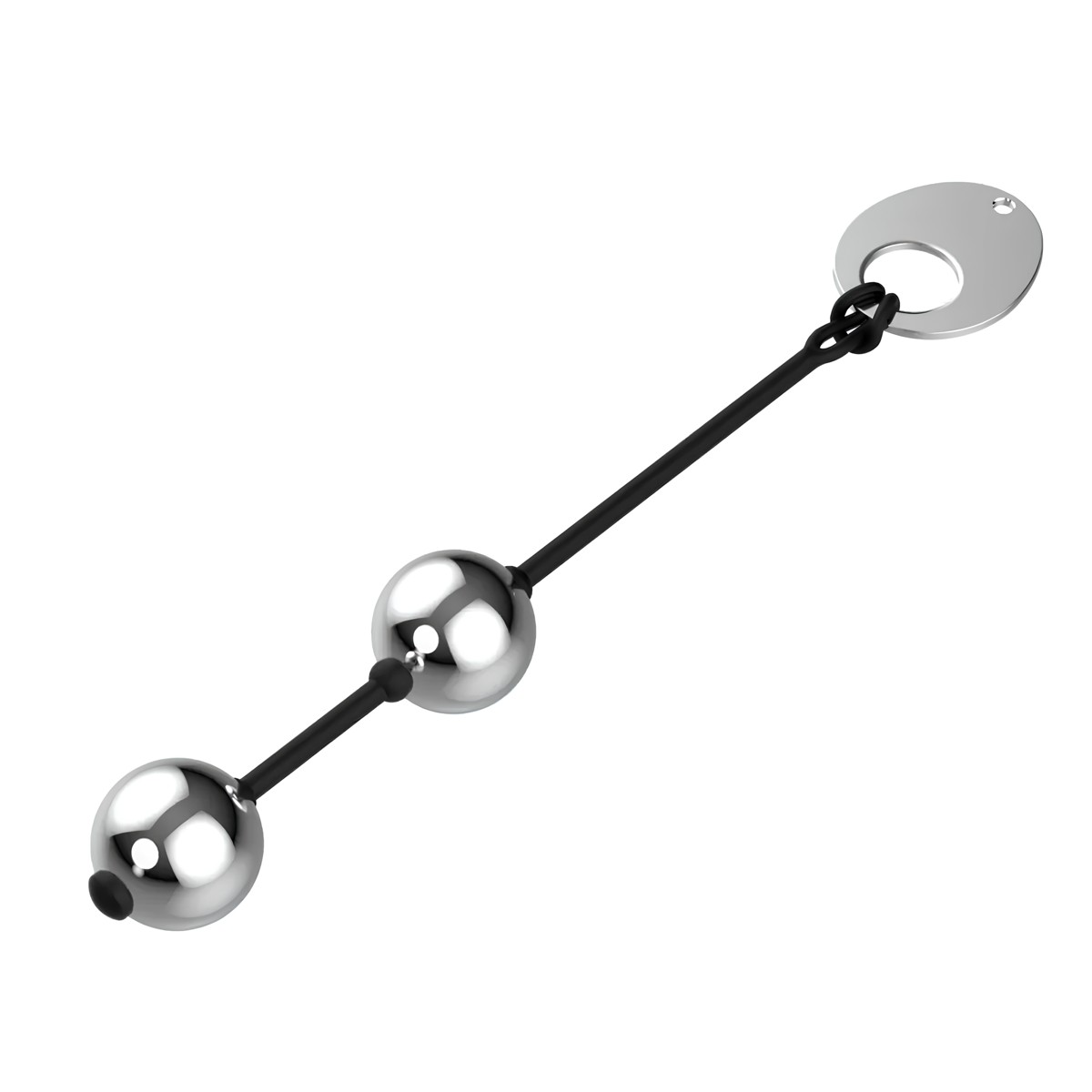 Esferas para Pompoarismo em Metal com Cordão de Silicone - Topo Toys | 188g - 2