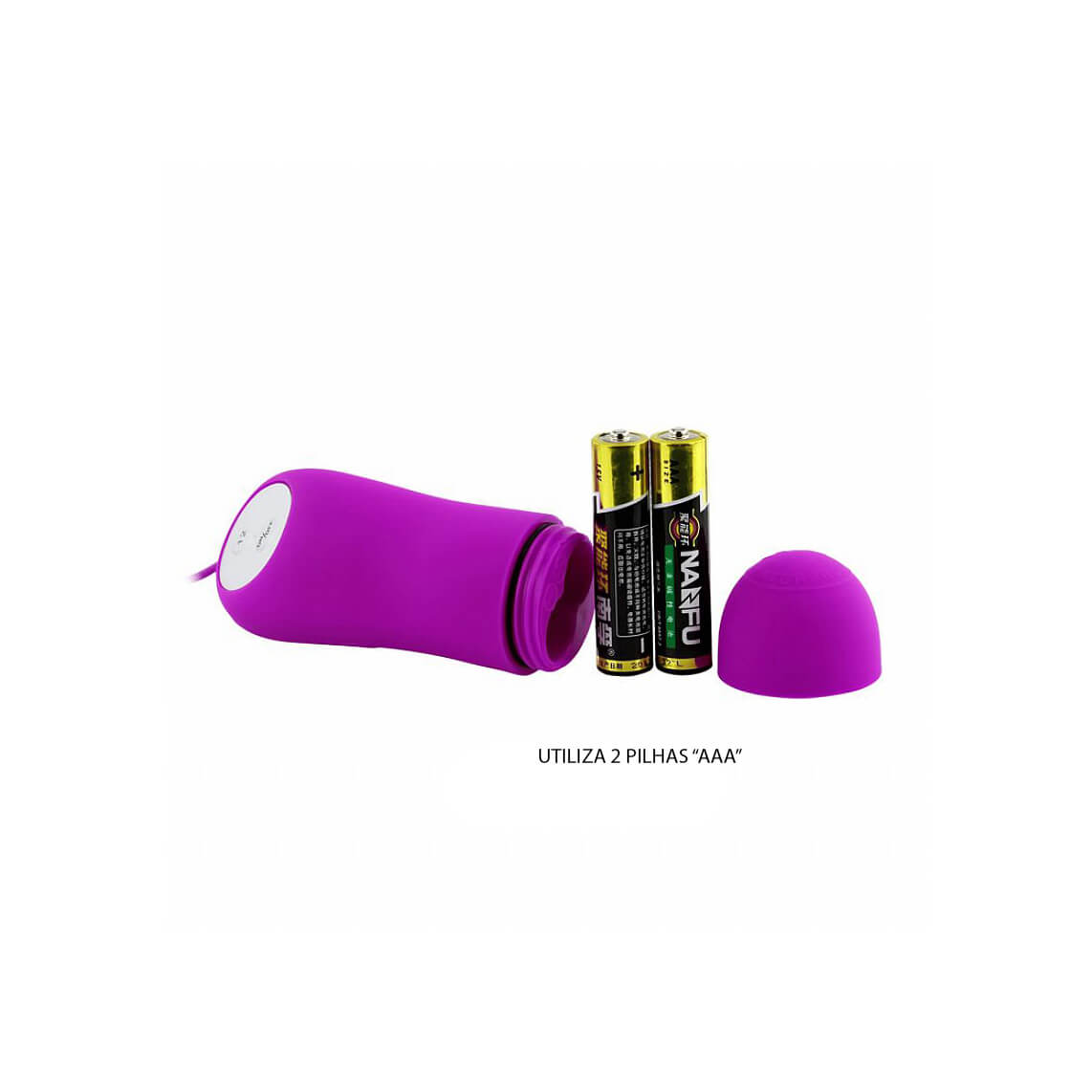 Cápsula Vibratória com 12 Modos de Vibração, Controle Remoto com Fio - Pleasure Shell - 8 x 3 cm - 6