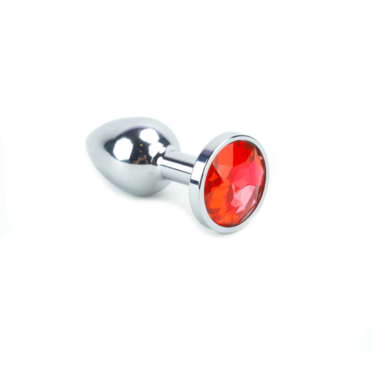 Plug Anal no Tamanho "P" em Aço Inoxidável com Joia - Sexy Import | 6 x 2,5 cm | Disponível em 12 Cores - 4