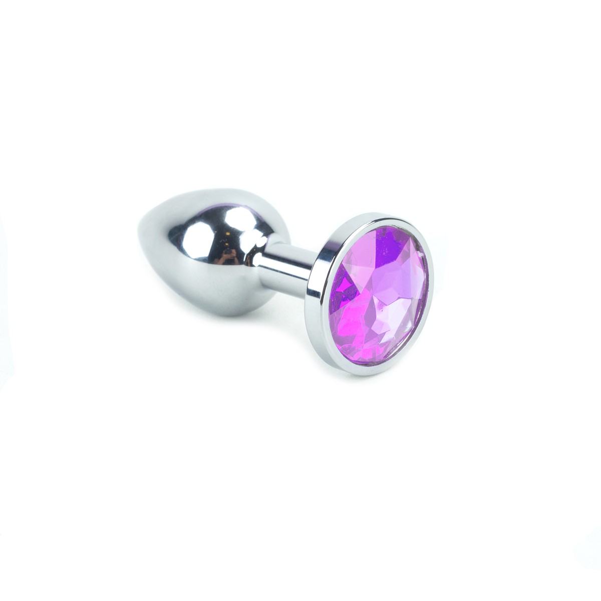 Plug Anal no Tamanho "P" em Aço Inoxidável com Joia - Sexy Import | 6 x 2,5 cm | Disponível em 12 Cores - 12