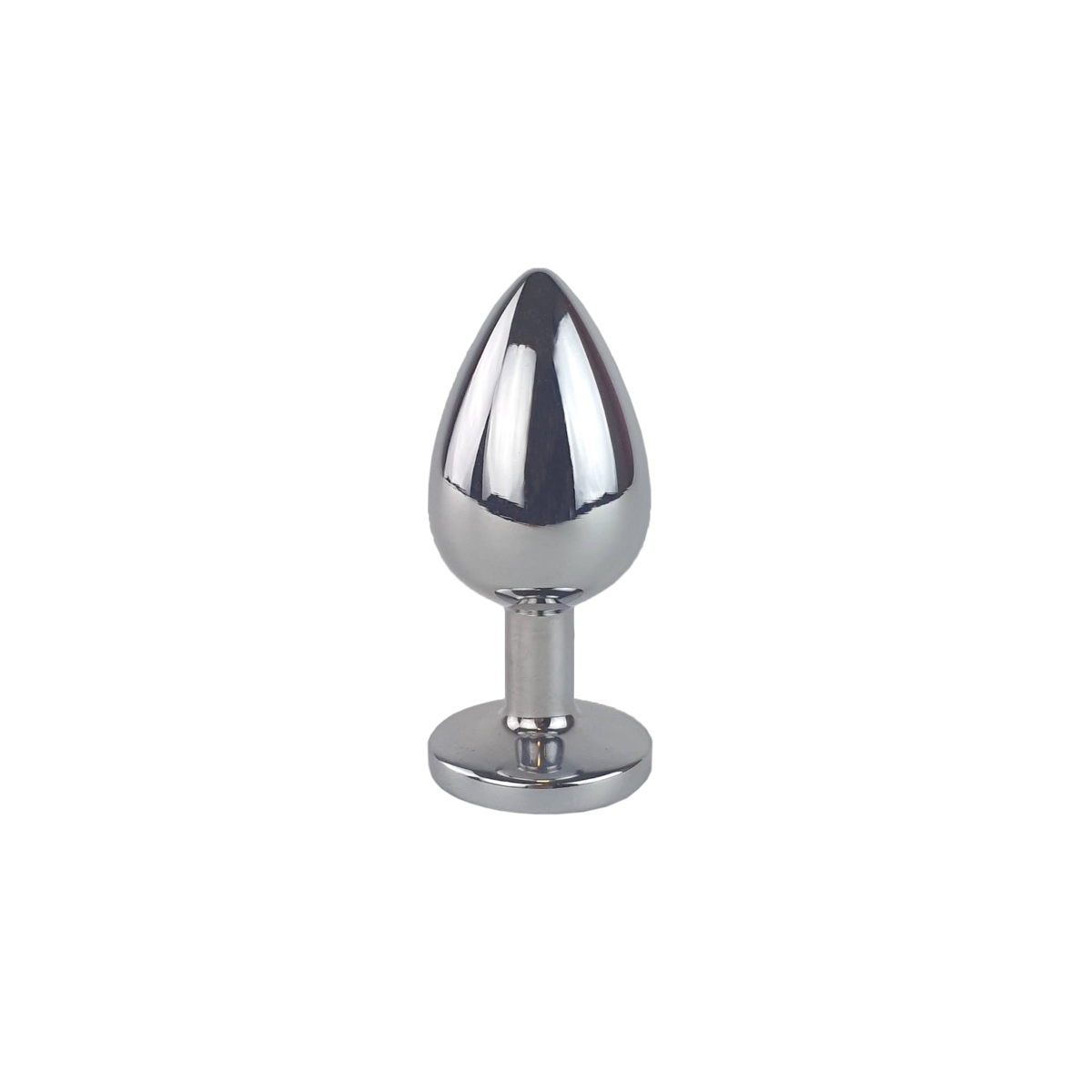 Plug Anal  "G" no Formato Cônico na cor Prata em Aço Inoxidável e Joia - 9 x 3,9 cm | Disponível em 11 Cores - 12