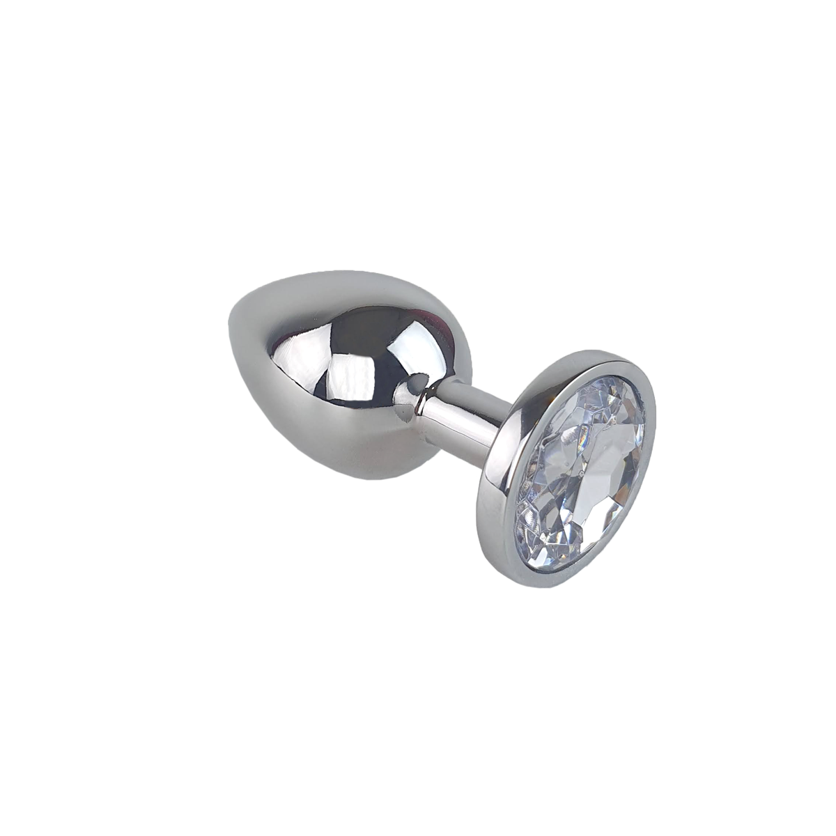 Plug Anal  "G" no Formato Cônico na cor Prata em Aço Inoxidável e Joia - 9 x 3,9 cm | Disponível em 11 Cores - 10