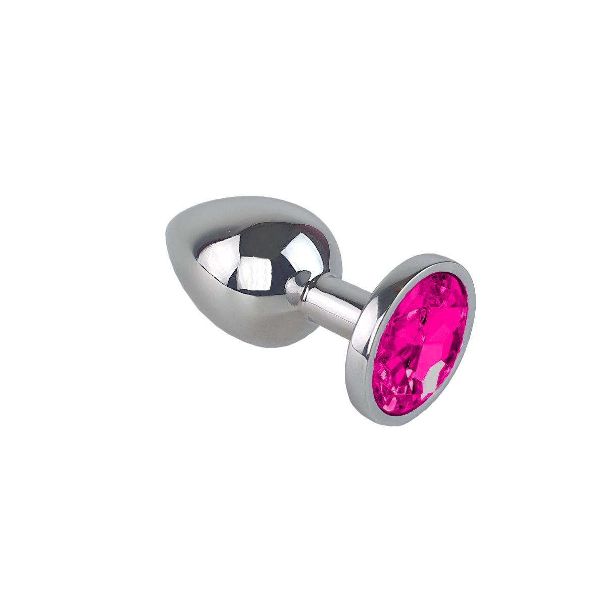 Plug Anal  "G" no Formato Cônico na cor Prata em Aço Inoxidável e Joia - 9 x 3,9 cm | Disponível em 11 Cores - 5