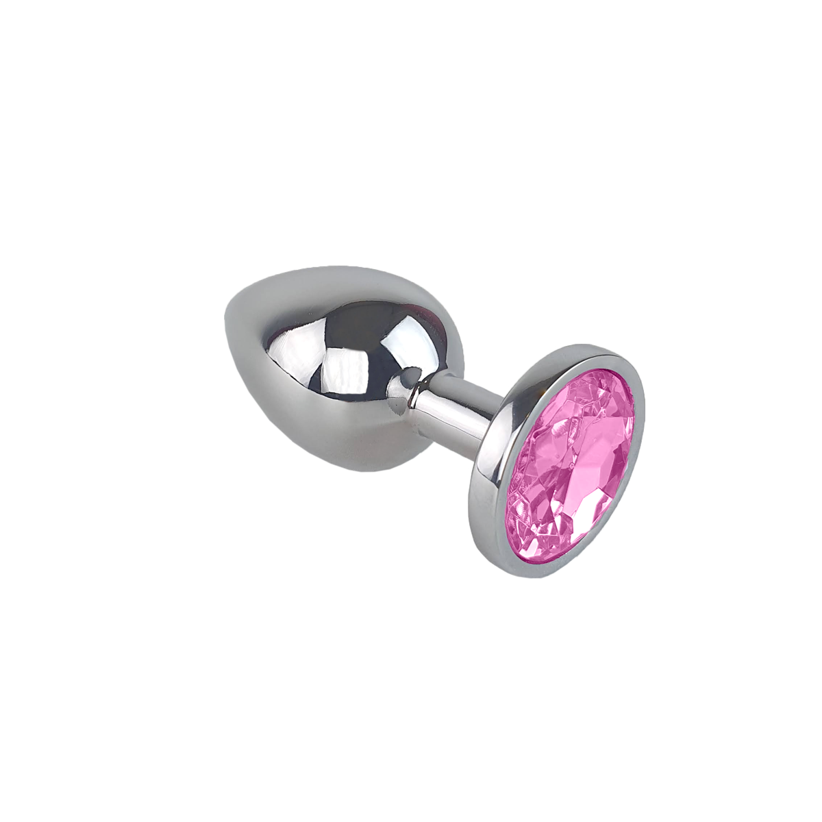 Plug Anal  "G" no Formato Cônico na cor Prata em Aço Inoxidável e Joia - 9 x 3,9 cm | Disponível em 11 Cores - 7