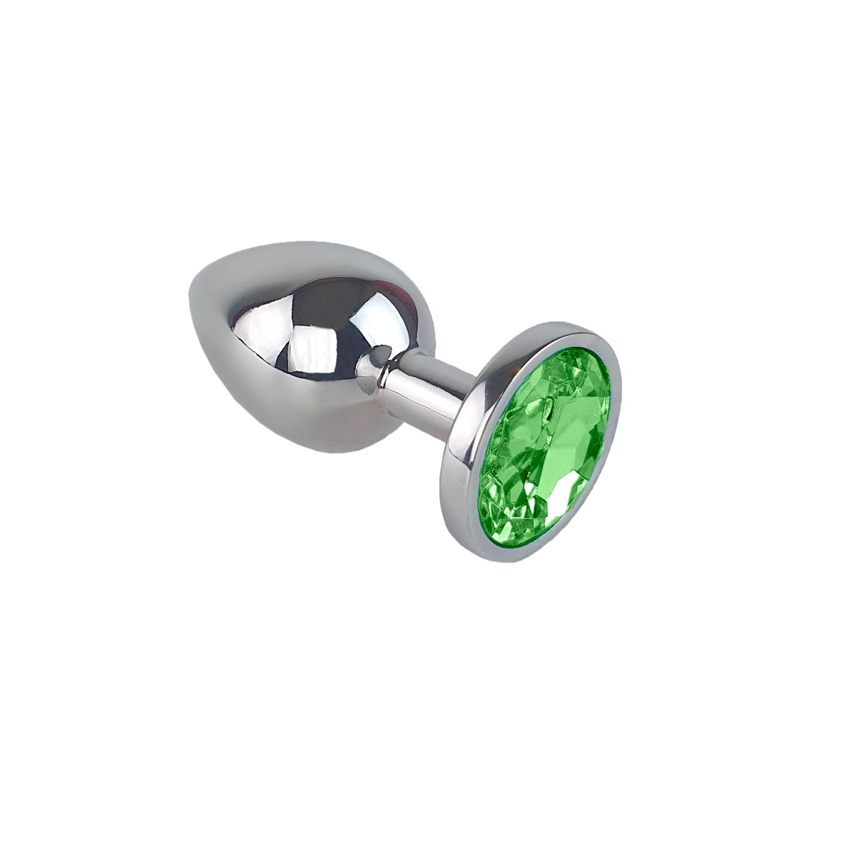 Plug Anal  "G" no Formato Cônico na cor Prata em Aço Inoxidável e Joia - 9 x 3,9 cm | Disponível em 11 Cores - 11
