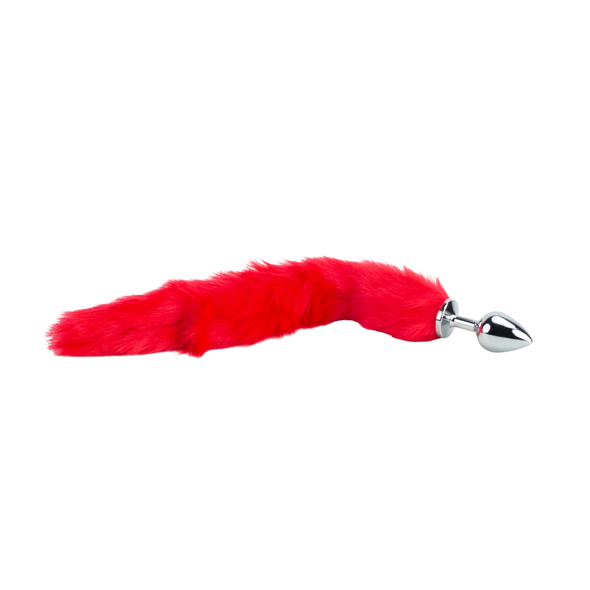 Plug Anal em Aço Tamanho "M" com Rabo de Raposa - SI | 7,2 x 3,4 cm | 39 cm - 2