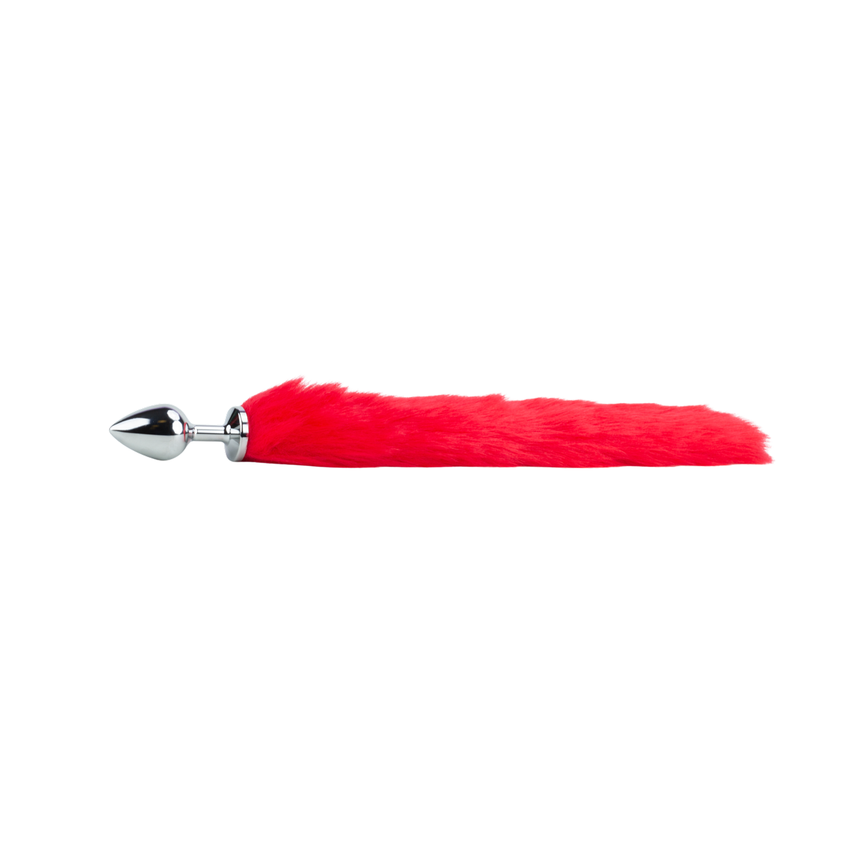 Plug Anal em Aço Tamanho "M" com Rabo de Raposa - SI | 7,2 x 3,4 cm | 39 cm - 3
